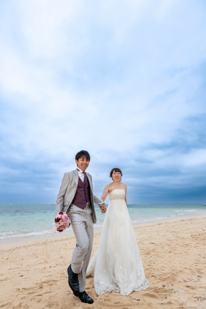 ビーチでの撮影も楽しいワンッ