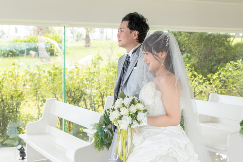 結婚式のような撮影