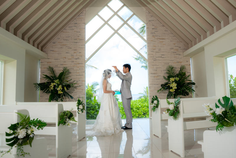 ムーンビーチのチャペルフォト