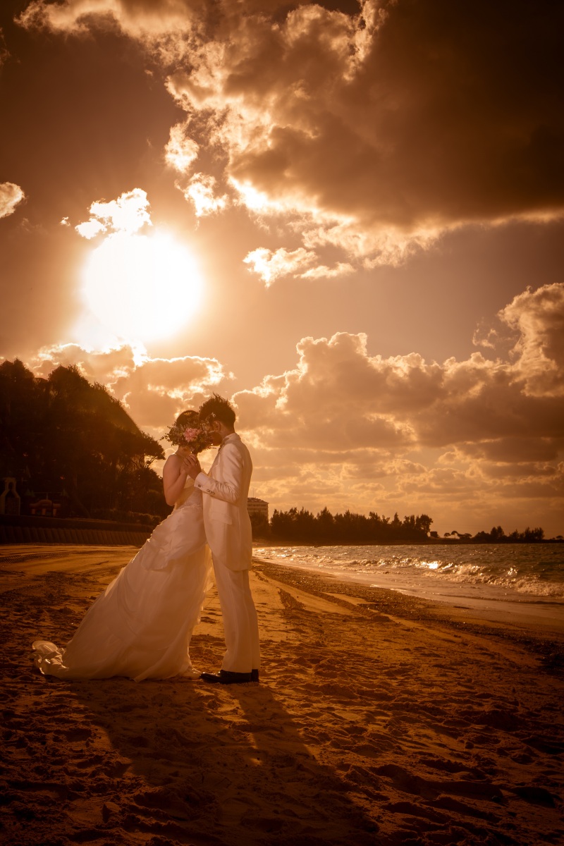 オレンジに染まる空