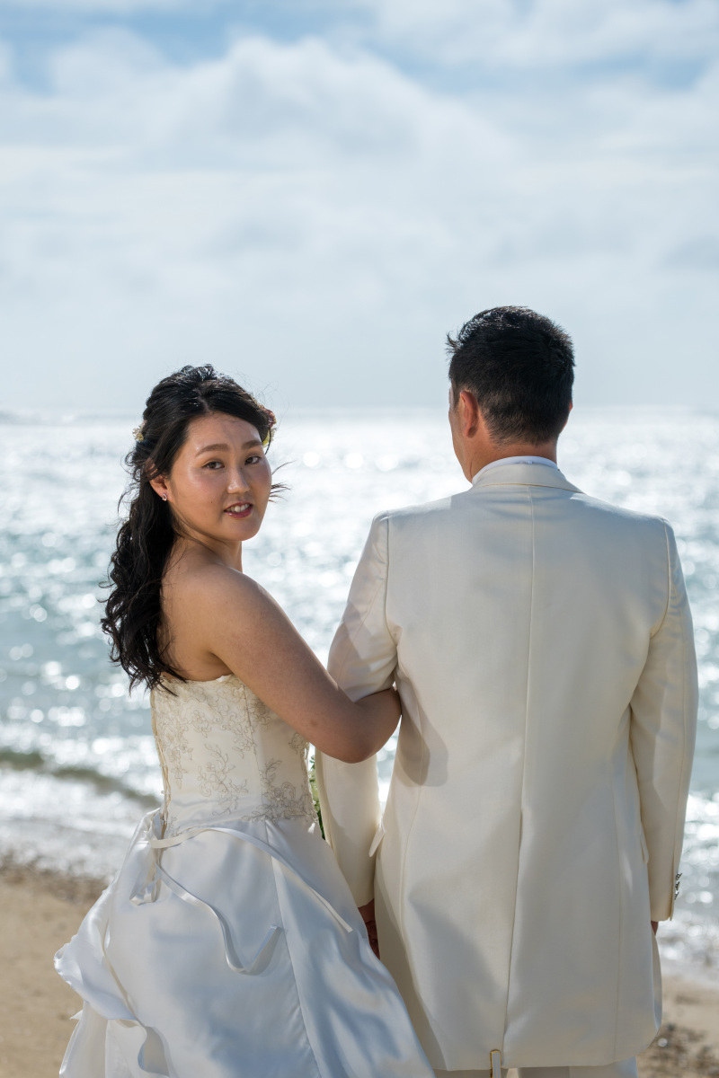 キラキラと光る海