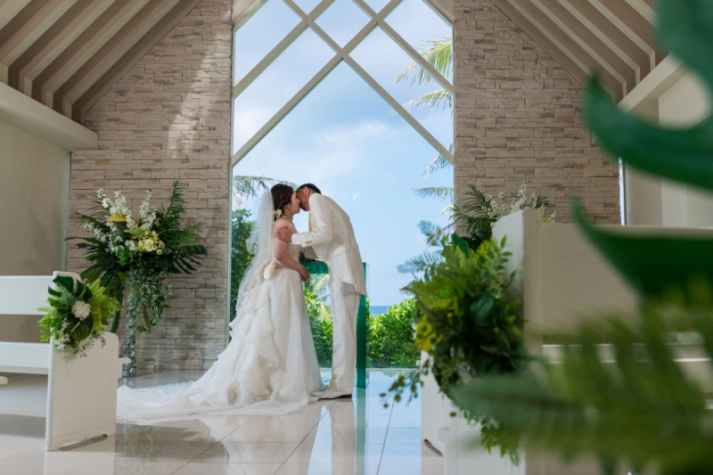 「まるで結婚式のような撮影」