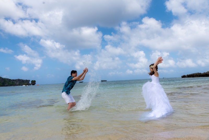 明るく楽しくウォーターショット！