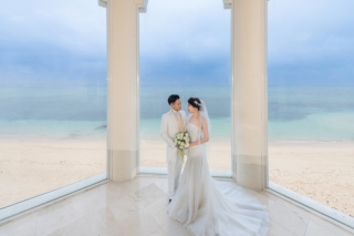 【コーディネーター撮影レポート】曇り空と雨の中でチャペル＆ビーチフォト