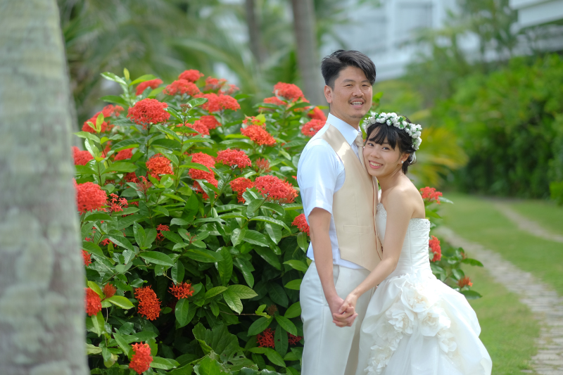 南国のお花と
