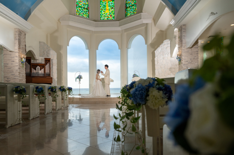 大きなチャペルだワンッ