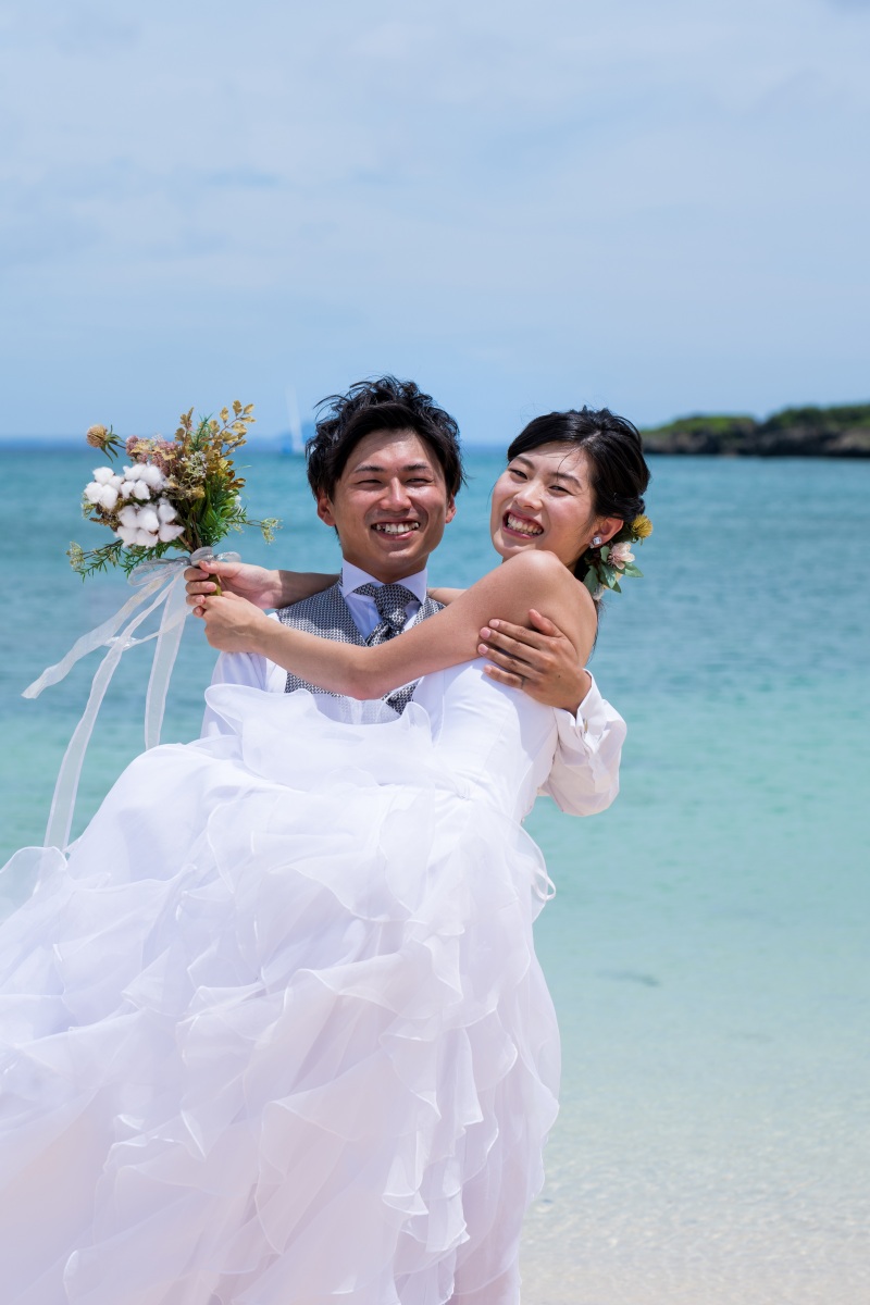 喜びのお姫さまだっこ