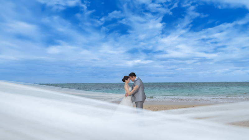 美しい天然ビーチ