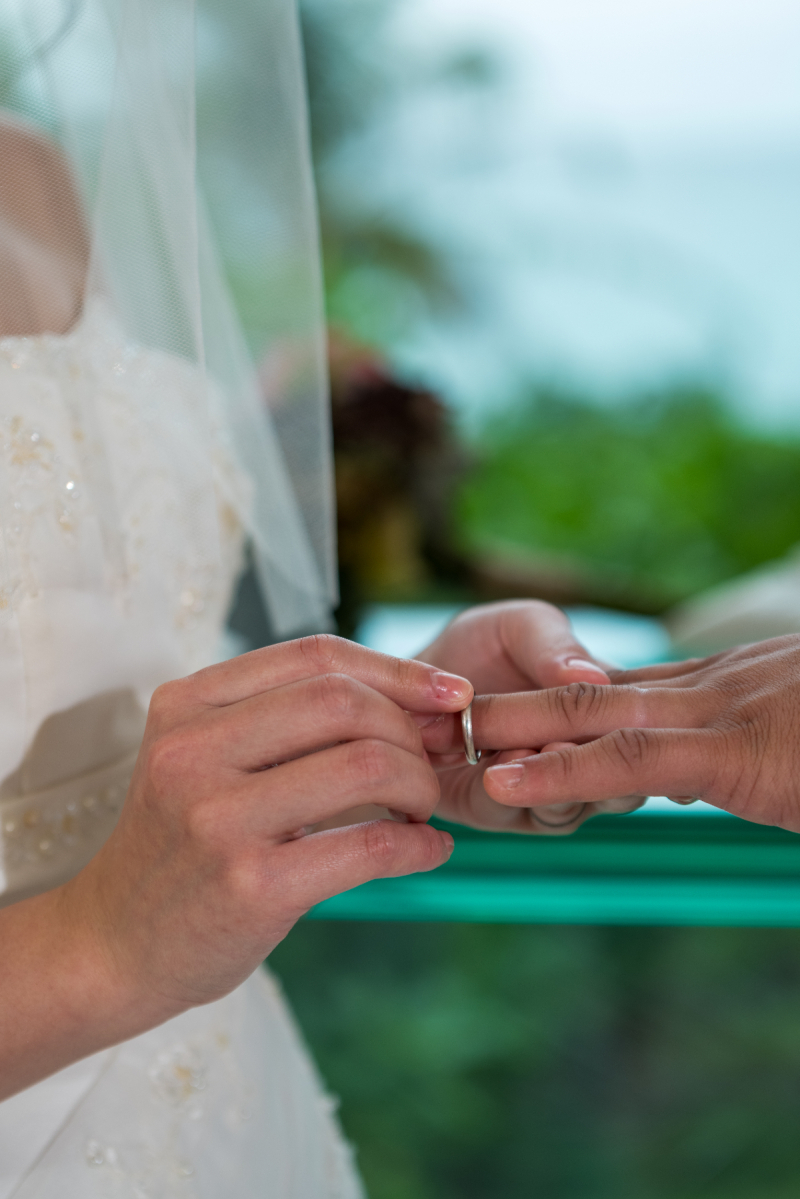 「まるで結婚式のような撮影」