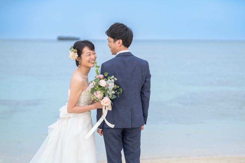 恩納村でのビーチフォト