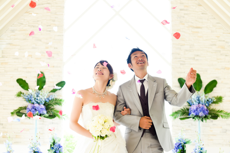 チャペルでプレミアムフォト