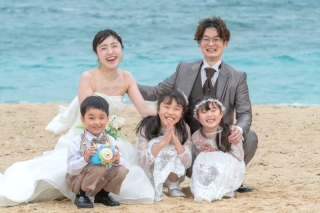 【おんなそんビーチ】お子様と一緒に結婚10周年バウリニューアル
