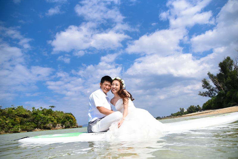 SUPに乗って沖縄の海を満喫！