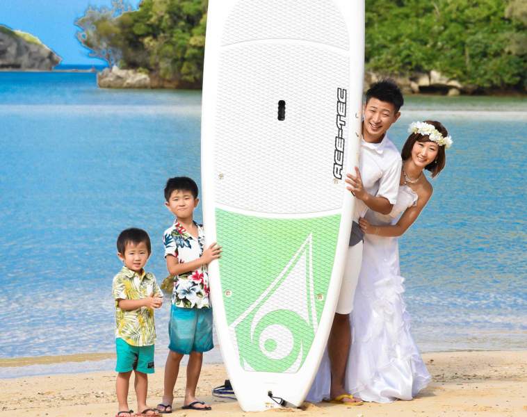 SUP＆ウォーターショットにチャレンジ！