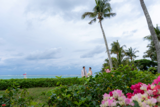 【広報撮影レポート】お客様もムーンビーチもとても素敵だワンッ