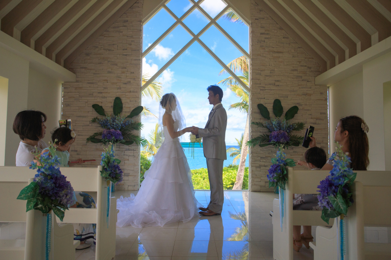 家族に見守られて