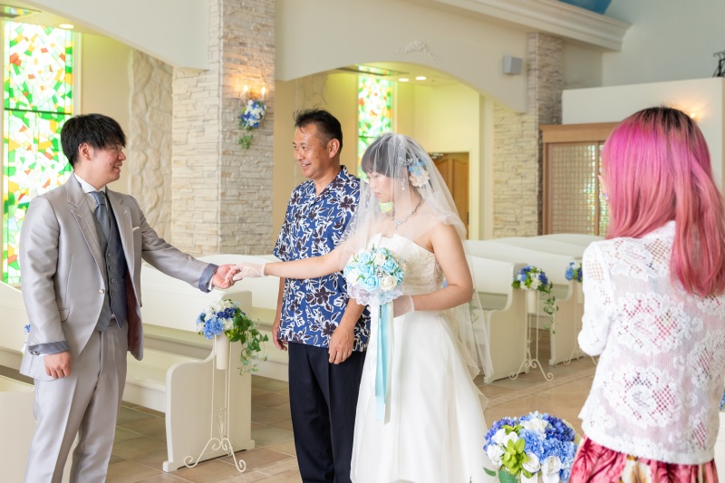 お父様とご入場