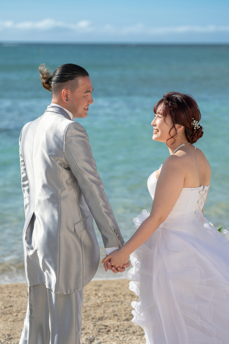 サンゴの恩納村でビーチフォト