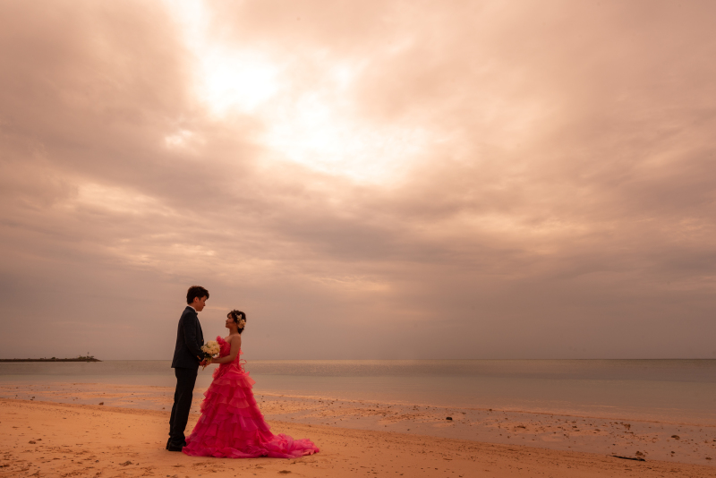 曇り空のサンセット