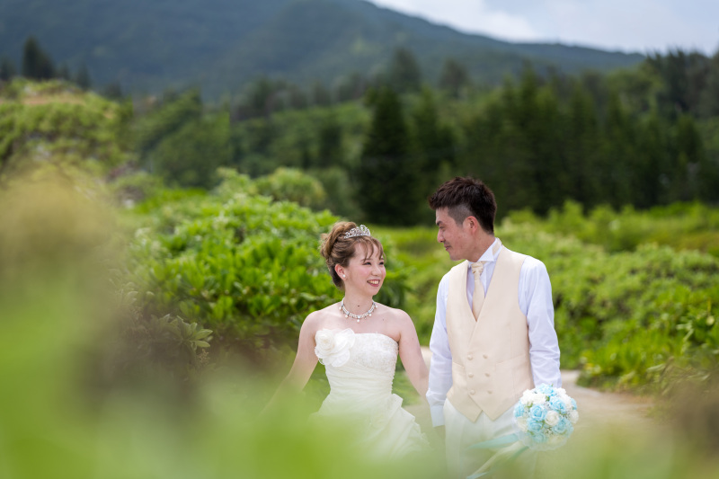 緑がバックでも…