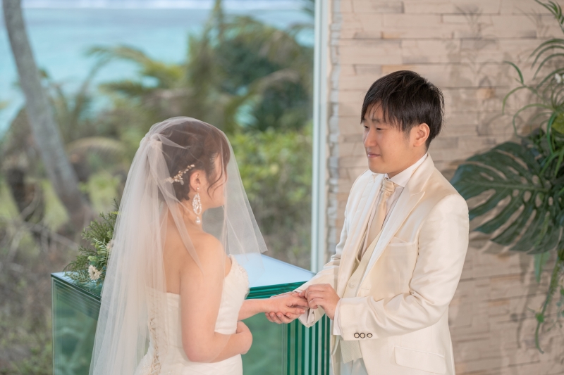 結婚式のようなチャペルセレモニーフォト