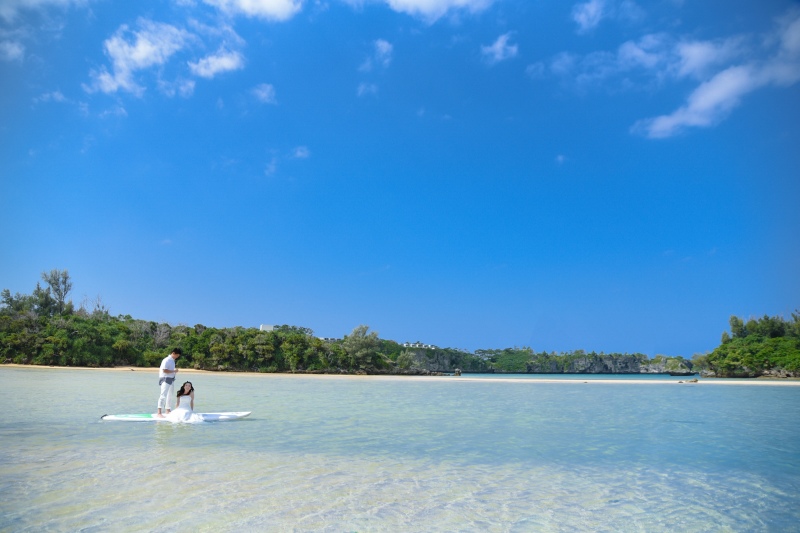 楽しく前撮り！ウォーター＆SUPショット