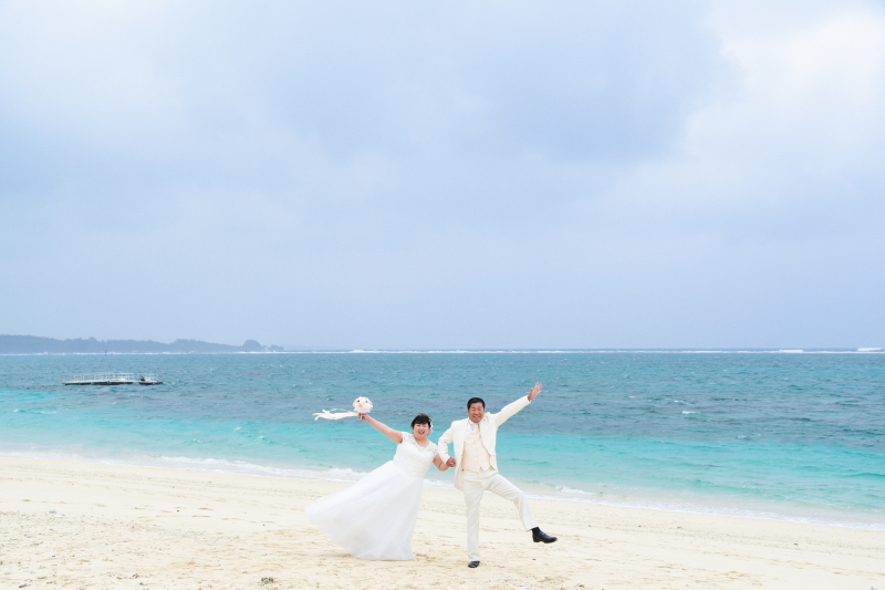 最後はビーチで沖縄を感じて