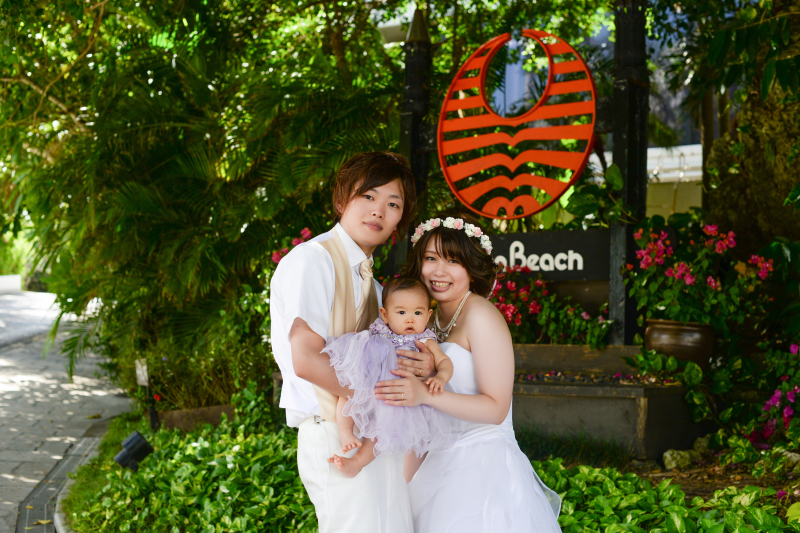 ムーンビーチのファミリーフォト
