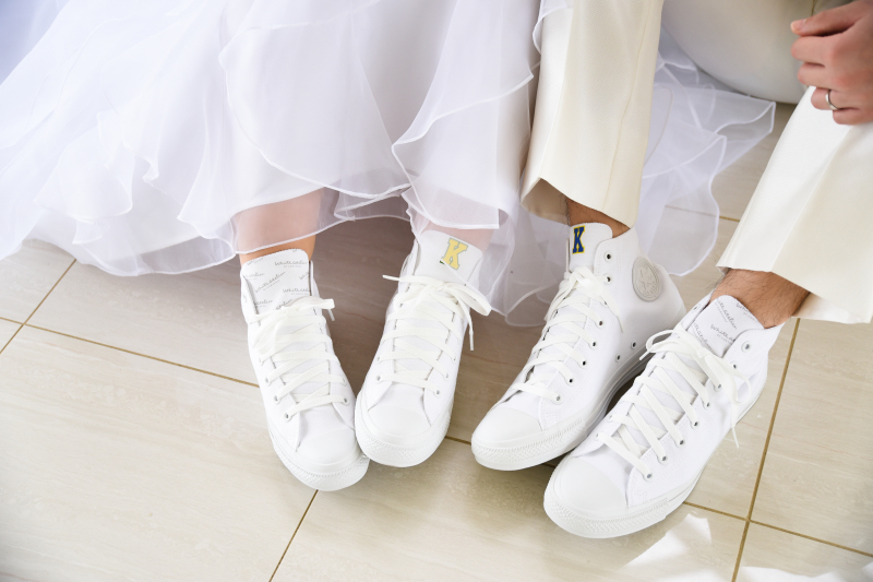 おそろいのオリジナルスニーカー