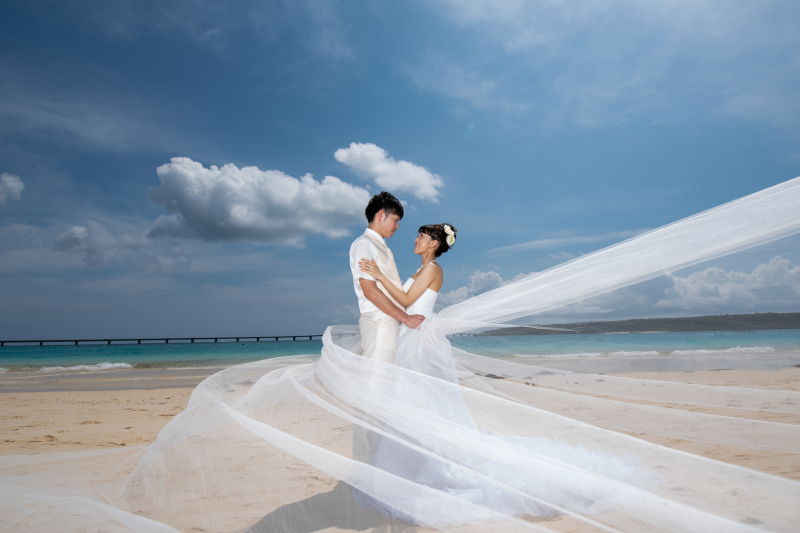 ベールでドラマティックに