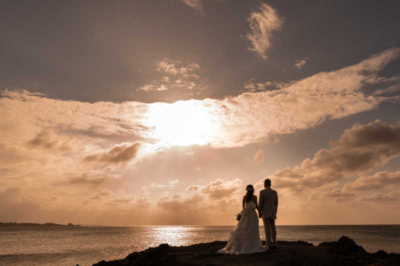 高台からのサンセット