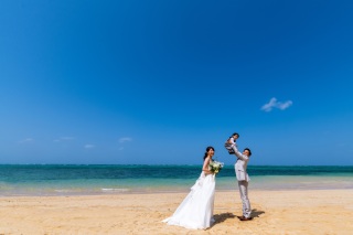 お子様とビーチ＆チャペルで