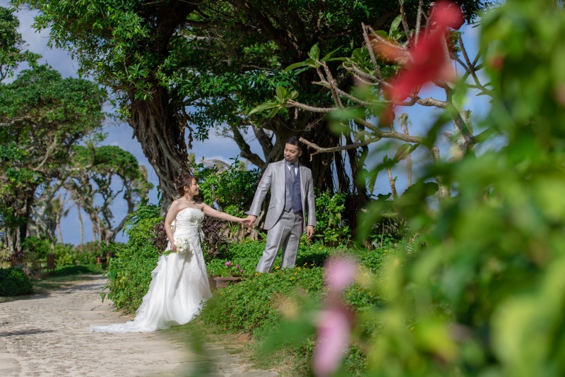 カラフルなお庭