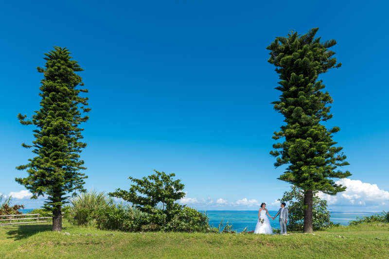 景色の中にふたり