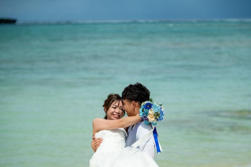 エメラルドグリーンの海