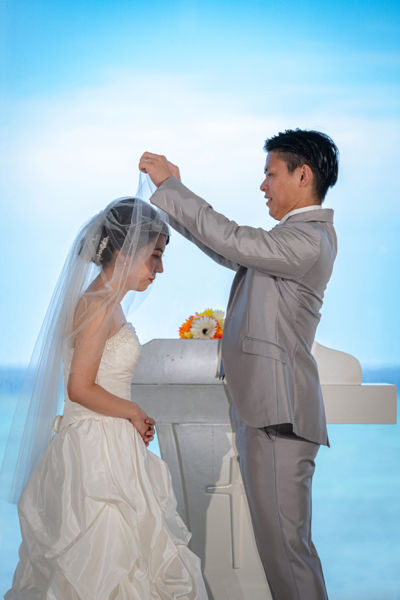 「まるで結婚式のような撮影」