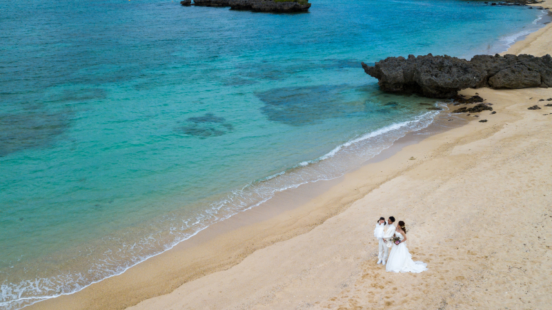 家族で楽しくドローンフォト