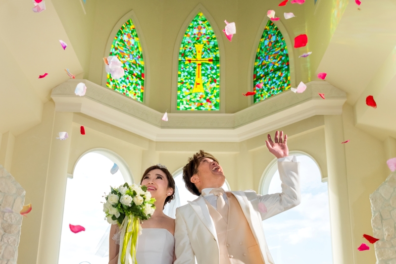 まるで本当の結婚式のような撮影