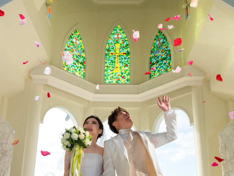 まるで本当の結婚式のような撮影