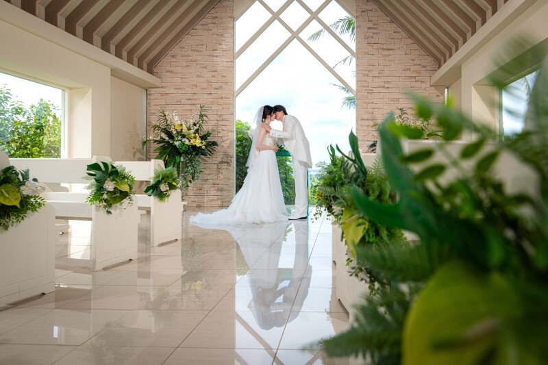 スタジオムーン　Drone & Pictures_チャペルフォト【ムーンビーチプレミアム】