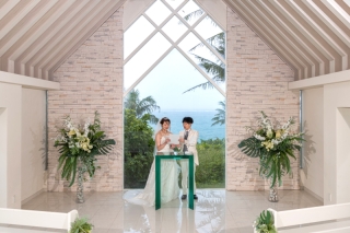 スタジオムーン　Drone & Pictures_チャペルフォト【ムーンビーチプレミアム】