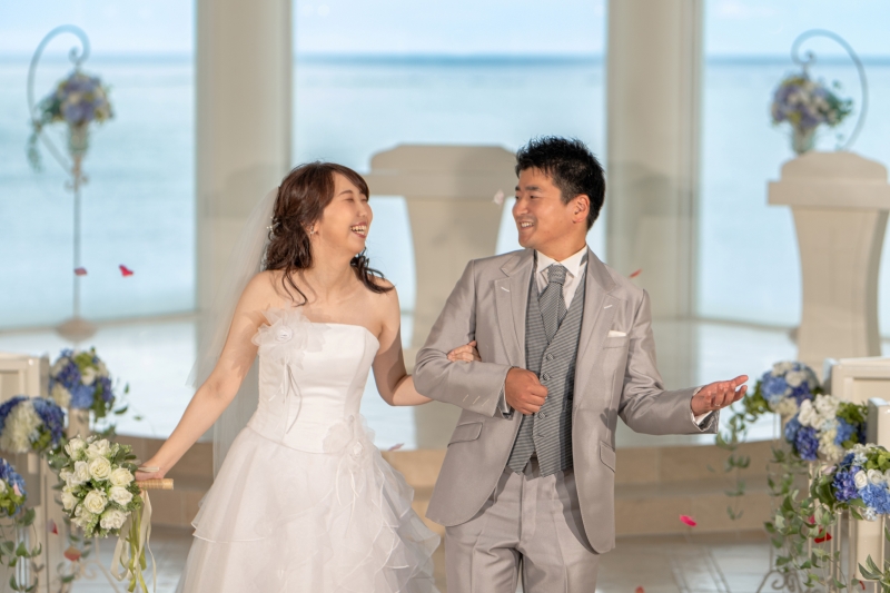 ◆安心の全衣裳追加料金なし【チャペル＆ビーチアルバムPKG】★アルバム付！リザンシーパークチャペル★青空＆新婦美肌補正2万円分付