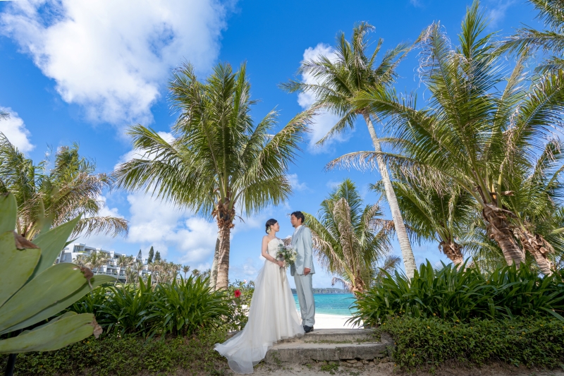 『ムーンビーチアルバムPKG』★アルバム付!ムーンビーチ、ガーデン、館内撮影 安心の衣装追加料金なし!青空&美肌補正2万円分付!