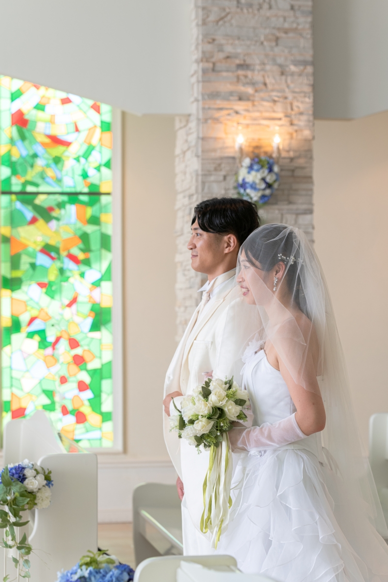 11周年記念◆9月撮影&ドローン1C特典◆安心の全衣裳追加料金なし『結婚式のようなチャペル&ビーチプラン』青空&美肌補正2万円付