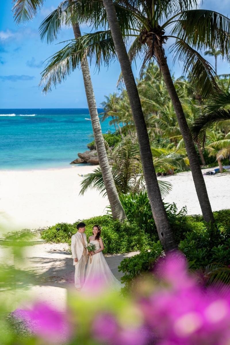 ★安心の衣裳追加料金なし【ムーンビーチアルバムPKG】◉アルバム付◉ムーンビーチ、ガーデン、館内撮影◉青空＆美肌補正2万円分付！