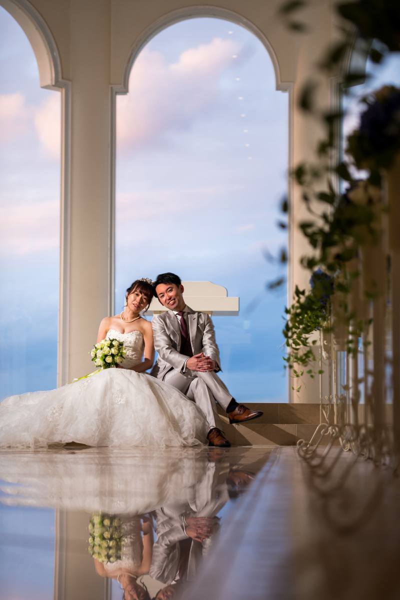 『チャペル＆ビーチアルバムPKG』★アルバム付！リザンシーパークのチャペル★安心の衣裳追加料金なし★青空＆新婦美肌補正2万円分付