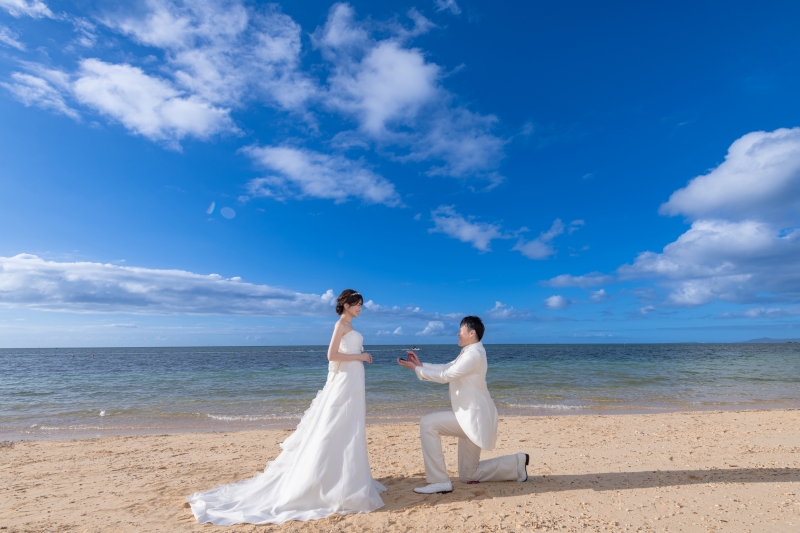 『チャペル＆ビーチアルバムPKG』★アルバム付！リザンシーパークのチャペル★安心の衣装追加料金なし！青空＆美肌補正2万円分付！