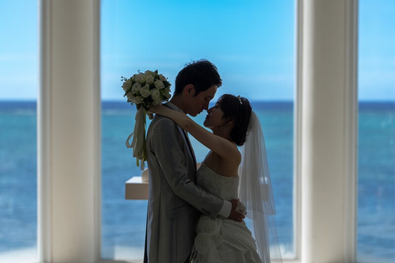 11周年記念『結婚式のようなリザンチャペル&ビーチプラン』★ドローン撮影・青空&美肌補正データ100C付★衣裳追加料金なし