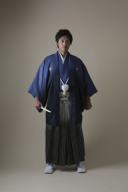 紋付袴　ネイビー