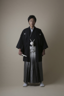 紋付　ブラック